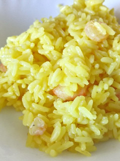 Una foto de Arroz con gambas