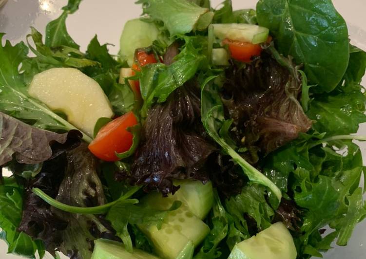 Resep Mixed salads with homemade dressing Menggugah Selera