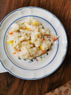 Una foto de Arroz blanco con queso
