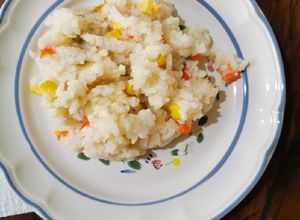 Una foto de Arroz blanco con queso
