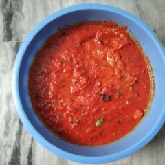 A picture of Mirchi ki chutney.