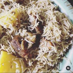 A picture of Beef potli pulao.