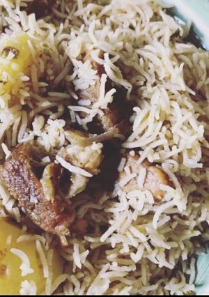 A picture of Beef potli pulao.