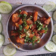 Sweet potato sabji A picture of Sweet potato sabji.