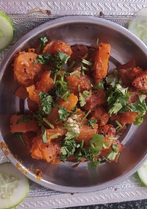 A picture of Sweet potato sabji.