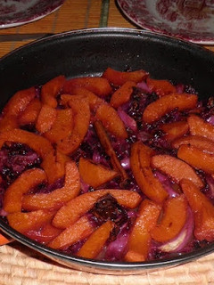 Una foto de Lombarda con Calabaza