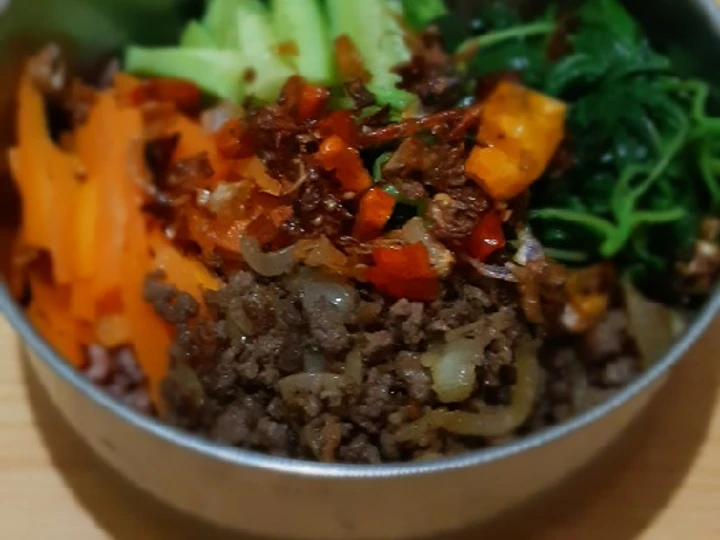 Easy Steps Prepare Recipes Bibimbap Nasi Merah the Perfect So Delicious.