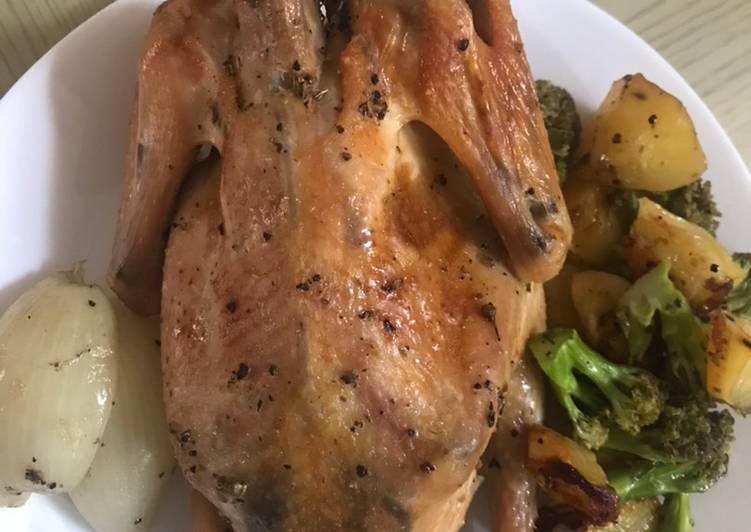 Western style Kampong Roasted Chicken