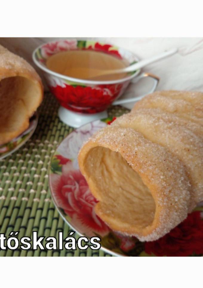 Кюртеш / кюртошкалач/Házi kürtőskalács grillsütőn