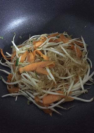 Hình của món Bún tàu xào.