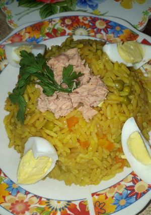صورة لوصفة ارز بالخضار