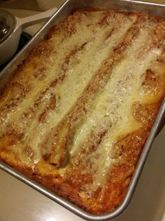 A picture of Simple Meatless Lasagna.