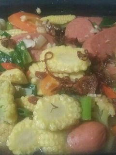 Foto resep Capcay Sosis Pedas Sederhana