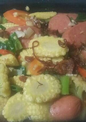Foto resep Capcay Sosis Pedas Sederhana