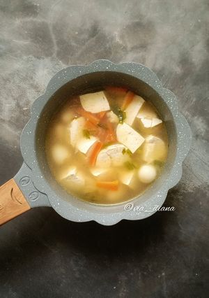 Foto resep Telur Puyuh dan Tahu Kuah Bening