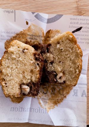Une photo de Muffins chocolat noisette
