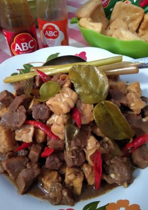 Foto resep Tumis pedas manis daging,tempe