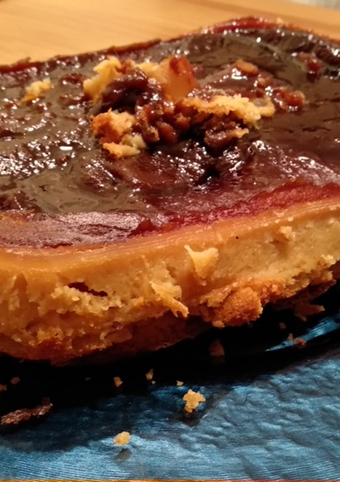 Una foto de Pastel de almendras y galletas María (sin lactosa/sin gluten)