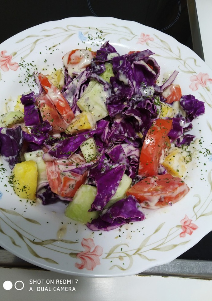 Una foto de Ensalada veraniega tropical