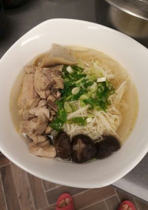 Foto resep Miesoa soup ayam jamur sitake