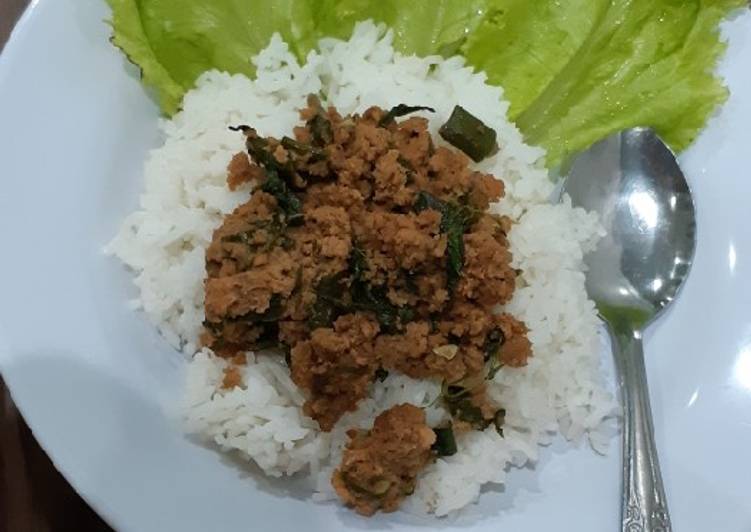 Resep Nasi tumis kemangi Vegetarian, Bikin Ngiler