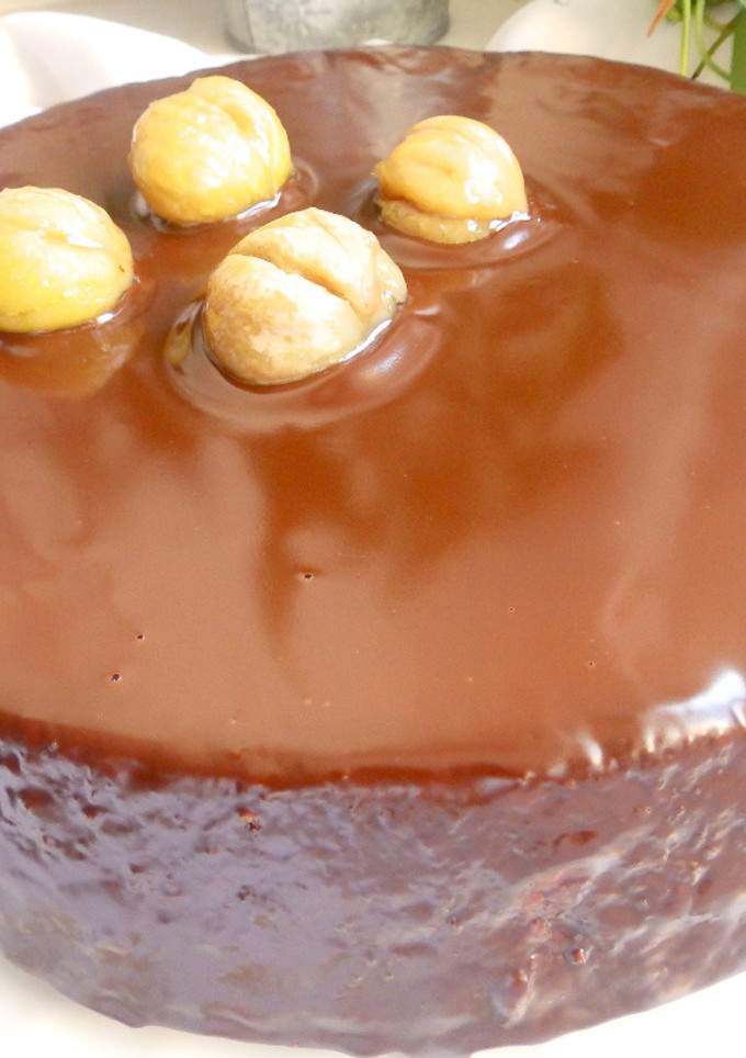 Una foto de Tarta bombón de castañas