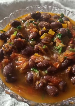 A picture of Njahi stew.