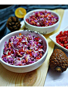 عکسی از دستور سالاد انار و کلم