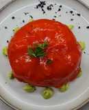 Falso tomate, receta comida molecular