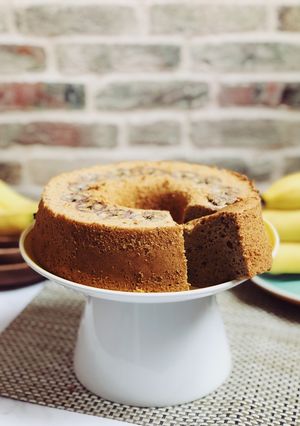 Foto resep Soy Banana Chiffon Cake 🍌