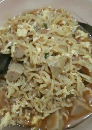 Foto resep Mie rebus ala burjo (Mie dok dok)