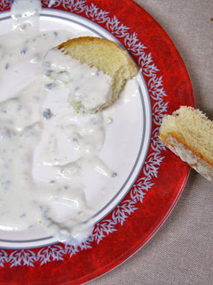 Una foto de Salsa queso gorgonzola o queso roquefort