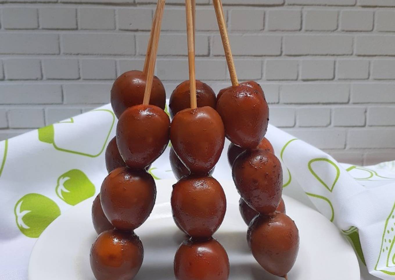 Sate pindang telur puyuh