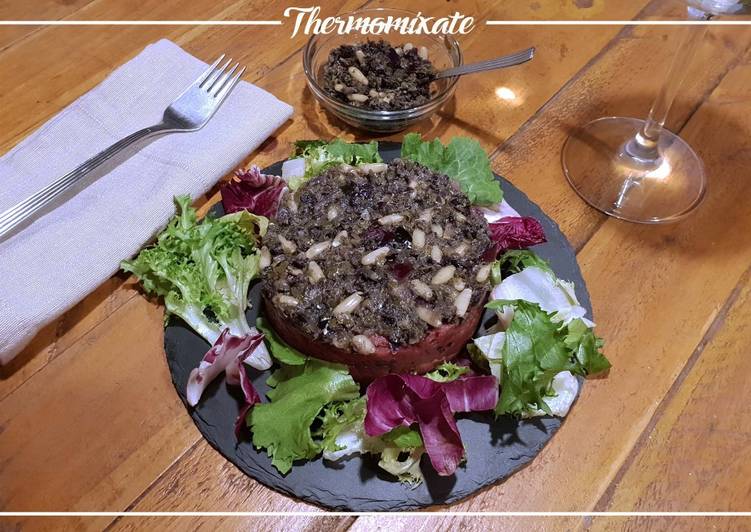 Tartar de ternera con salsa aromática con Thermomix