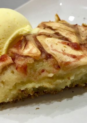 Una foto de Tarta de manzana 🍏 sin azúcar