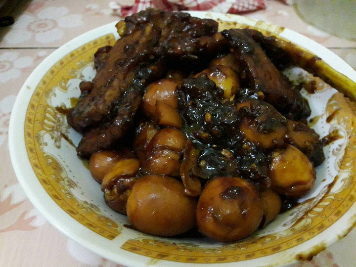 Resep: Bacem tempe+tahu+telur puyuh Untuk Pemula