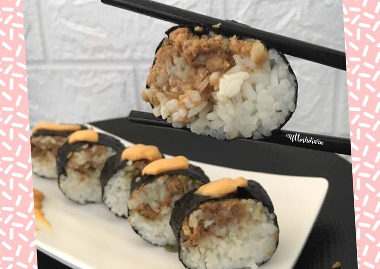 Cara Gampang Membuat 267. Sushi Oncom, Sempurna
