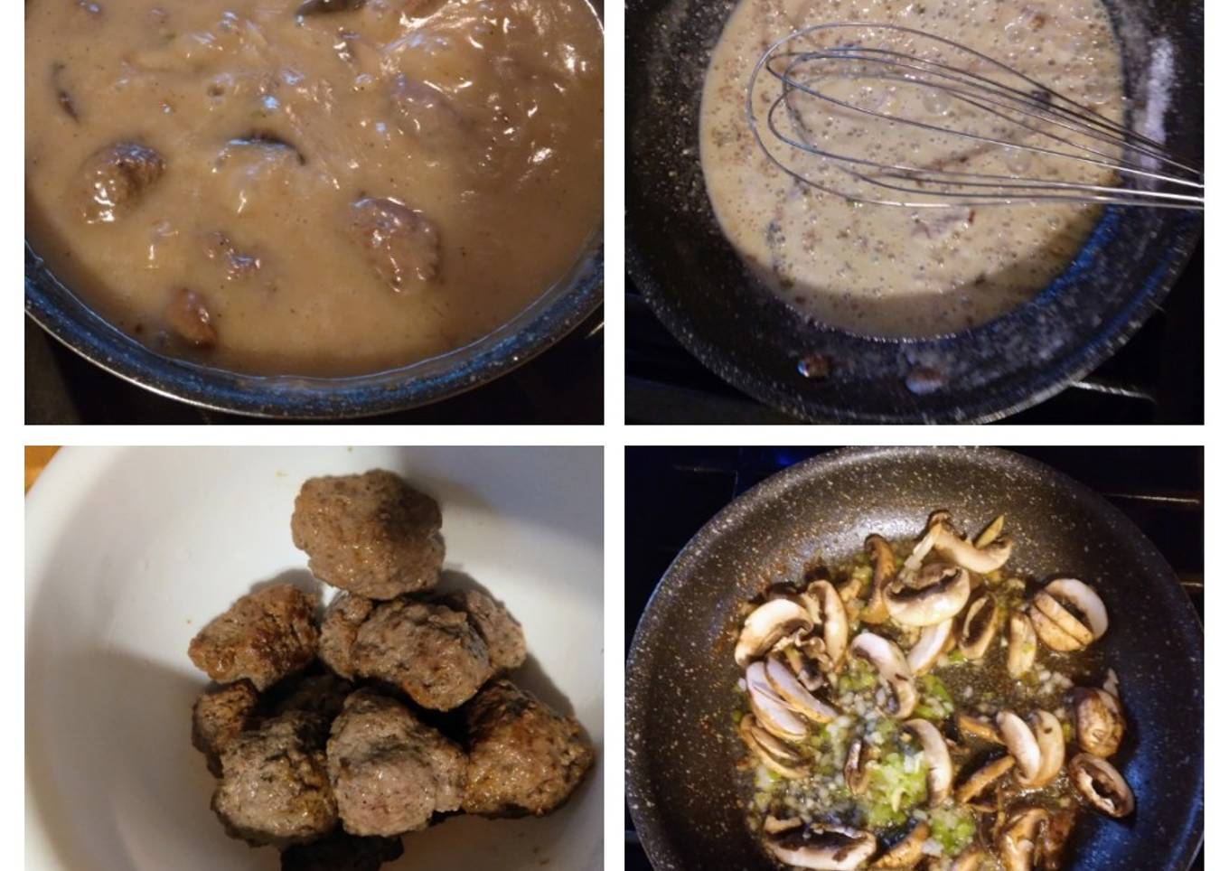 Meatballs & Mushroom Gravy