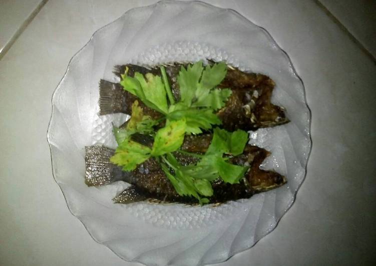 Ikan papuyu goreng (paling simple)