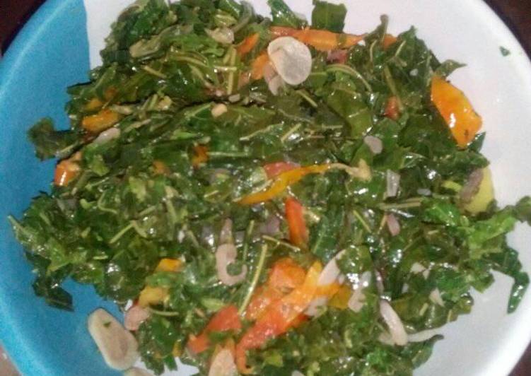 Langkah Mudah untuk Menyiapkan Oseng-oseng daun ketela simple, Lezat