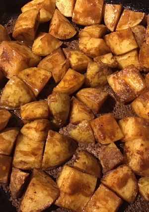 A picture of California Farm Tapas: Patatas Bravas.
