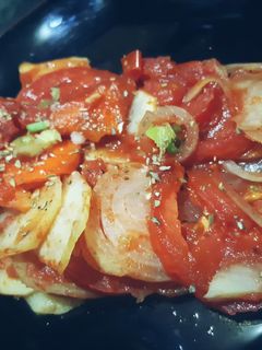 Una foto de Mix de verduras al horno #saludparatodos