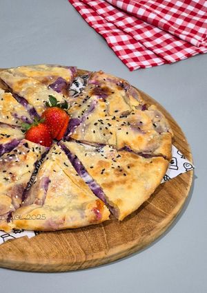 Foto resep Purple Sweet Potato Cheese Bread