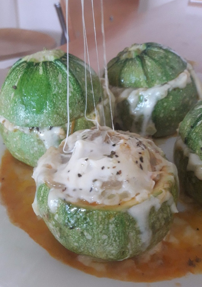 Una foto de Calabacines redondos rellenos