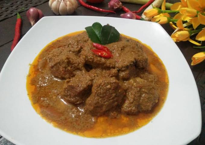 Resep Rendang Daging Sapi Empuk Simple Dan Enak