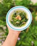 Canh rau lang nấu tôm nõn