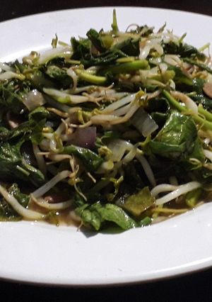 Foto resep Tumis bayam toge tauco enakk
