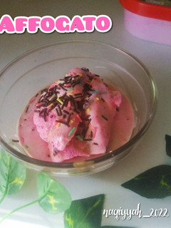 Foto resep 382. Affogato (es krim buah naga)