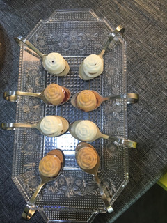 Foto principal de Bombones de foie y queso 🧀 crema 😋 en cucharita