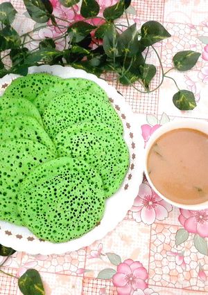 Foto resep Kue Serabi Teflon Kuah Kinca